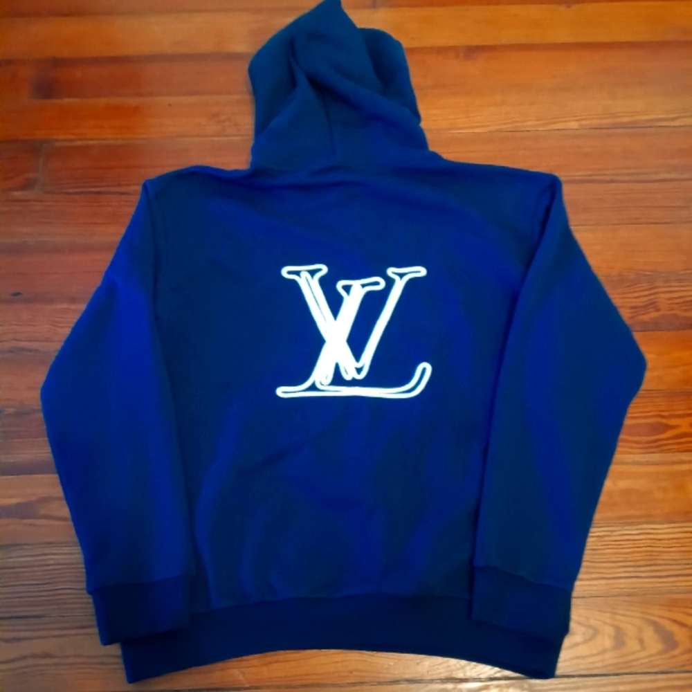 AUTHENTICATED Louis Vuitton Cotton Jersey Hoodie